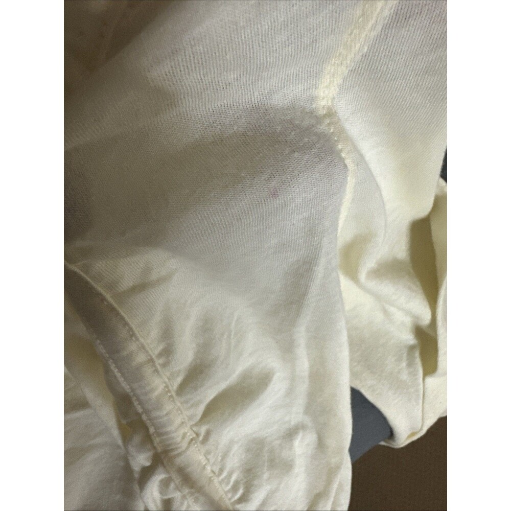 NWOT We The Free Beige Ruched Crop Shirt Large - Picture 7 of 7